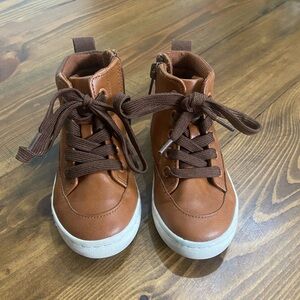 Cat & Jack Tan High-Top Kids Sneakers